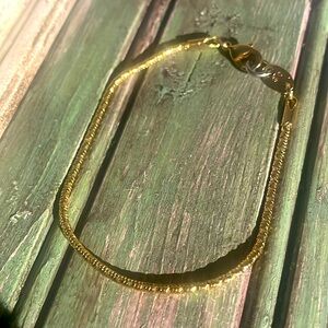 Goldtone chain bracelet